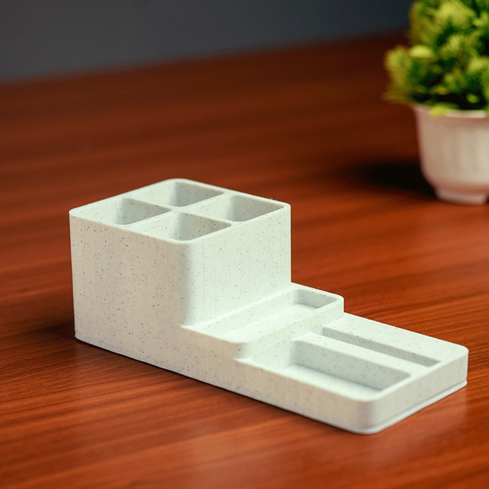 LuxeStation Desk Organizer with Phone Dock