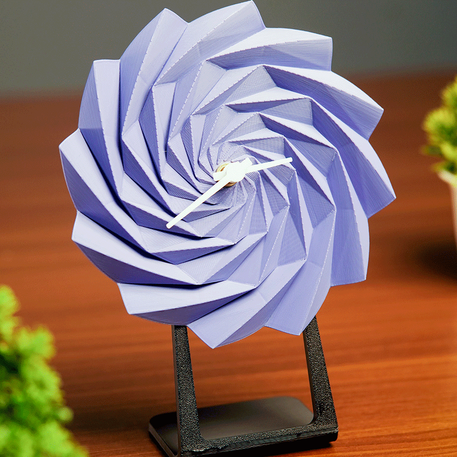 Twist Bloom Desk Clock