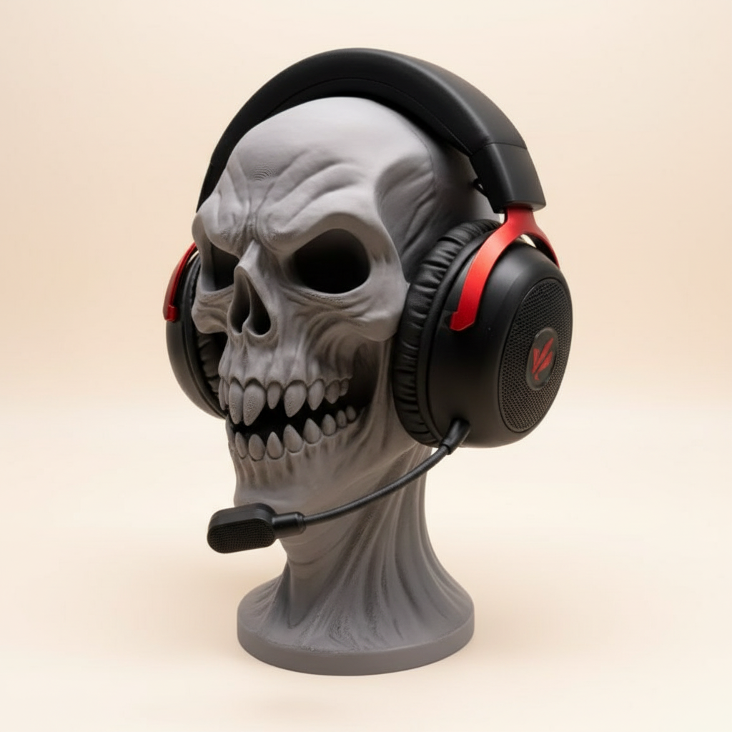 Scary Skull Headphone Holder